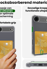 BASEY. BASEY. iPhone Air Hoesje Pashouder Met Screenprotector