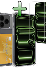 BASEY. BASEY. iPhone 17 Pro Max Hoesje Pashouder Met Screenprotector