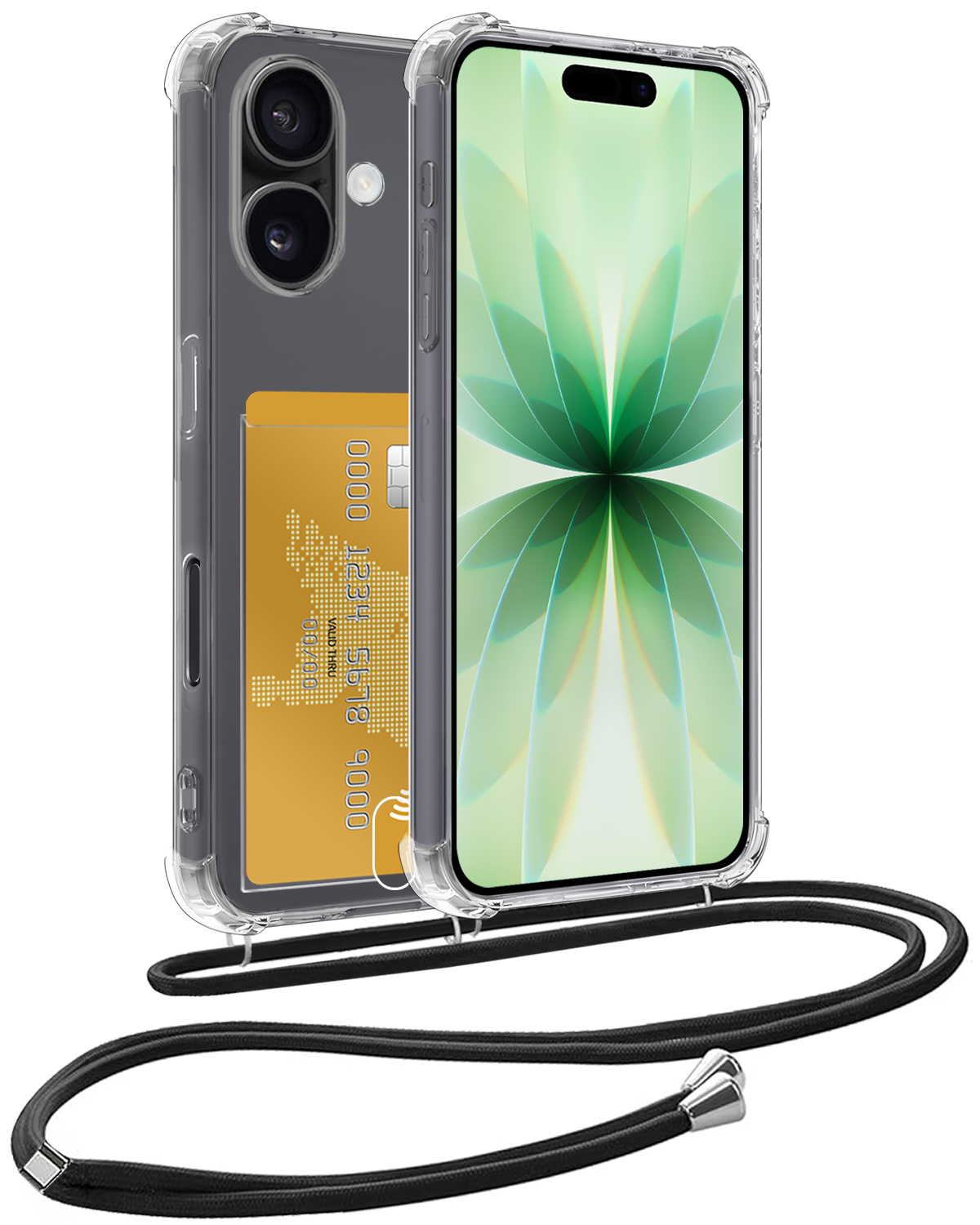 BASEY. BASEY. iPhone 17 Hoesje Pashouder met Koord