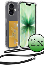 BASEY. BASEY. iPhone 17 Hoesje Pashouder met Koord - 2 PACK