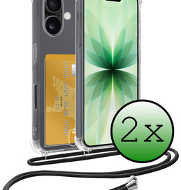 BASEY. BASEY. iPhone 17 Hoesje Pashouder met Koord - 2 PACK