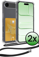BASEY. BASEY. iPhone Air Hoesje Pashouder met Koord - 2 PACK