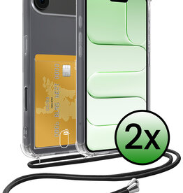 BASEY. BASEY. iPhone Air Hoesje Pashouder met Koord - 2 PACK