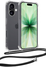 BASEY. BASEY. iPhone 17 Hoesje Transparant Shockproof Met Zwart Koord