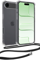 BASEY. BASEY. iPhone Air Hoesje Transparant Shockproof Met Zwart Koord