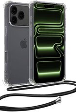BASEY. BASEY. iPhone 17 Pro Hoesje Transparant Shockproof Met Zwart Koord