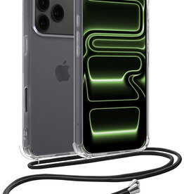 BASEY. BASEY. iPhone 17 Pro Max Hoesje Transparant Shockproof Met Zwart Koord