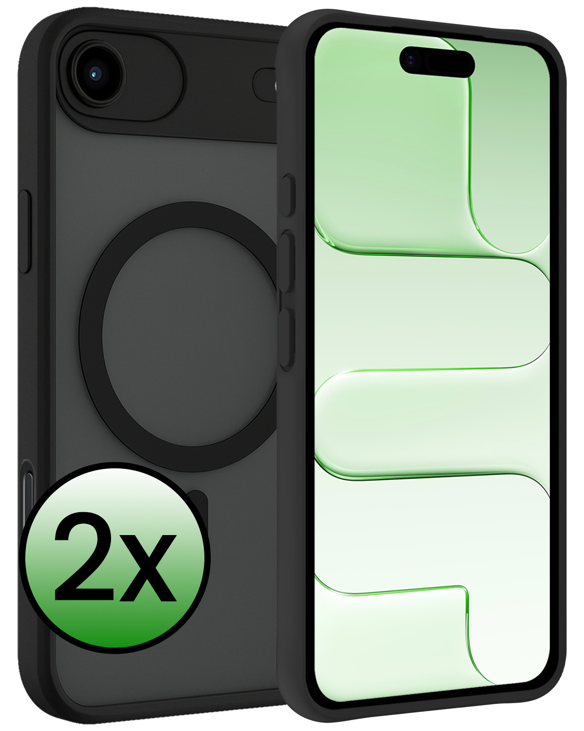 BASEY. BASEY. iPhone Air Magsafe Hoesje - Zwart - 2 PACK