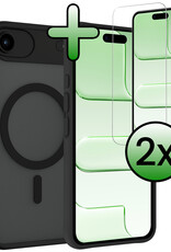 BASEY. BASEY. iPhone Air Magsafe Hoesje Zwart Met 2x Screenprotector