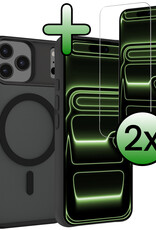 BASEY. BASEY. iPhone 17 Pro Magsafe Hoesje Zwart Met 2x Screenprotector