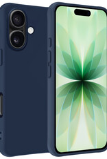 BASEY. BASEY. iPhone 17 Hoesje Siliconen - Donkerblauw