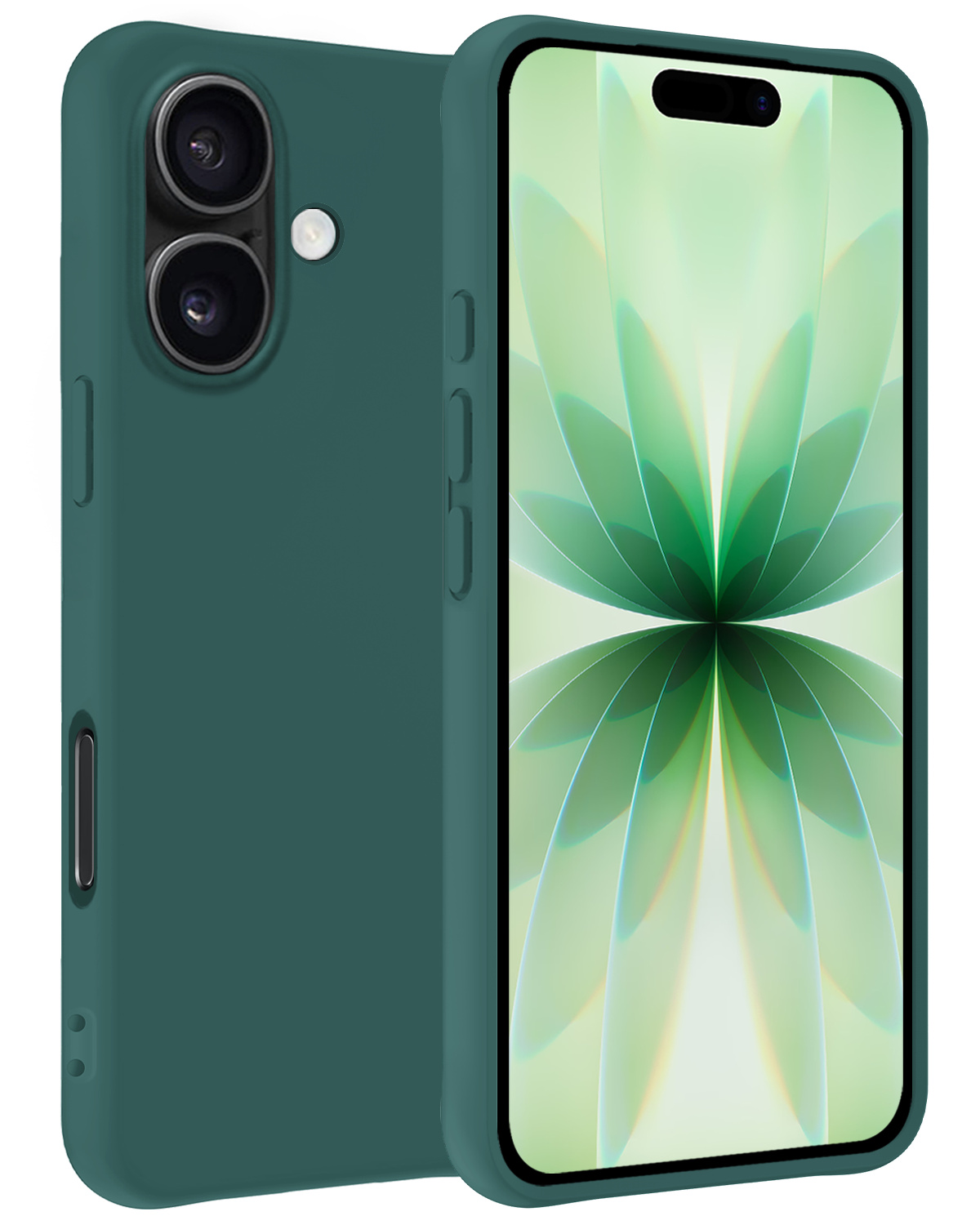 BASEY. BASEY. iPhone 17 Hoesje Siliconen - Donkergroen