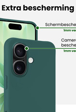 BASEY. BASEY. iPhone 17 Hoesje Siliconen - Donkergroen