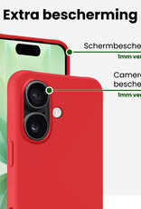 BASEY. BASEY. iPhone 17 Hoesje Siliconen - Rood