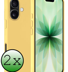 BASEY. BASEY. iPhone 17 Hoesje Siliconen - Geel - 2 PACK