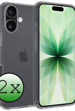 BASEY. BASEY. iPhone 17 Hoesje Siliconen - Transparant - 2 PACK