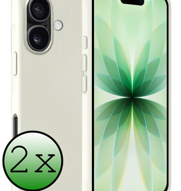 BASEY. BASEY. iPhone 17 Hoesje Siliconen - Wit - 2 PACK