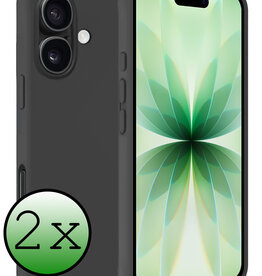 BASEY. BASEY. iPhone 17 Hoesje Siliconen - Zwart - 2 PACK