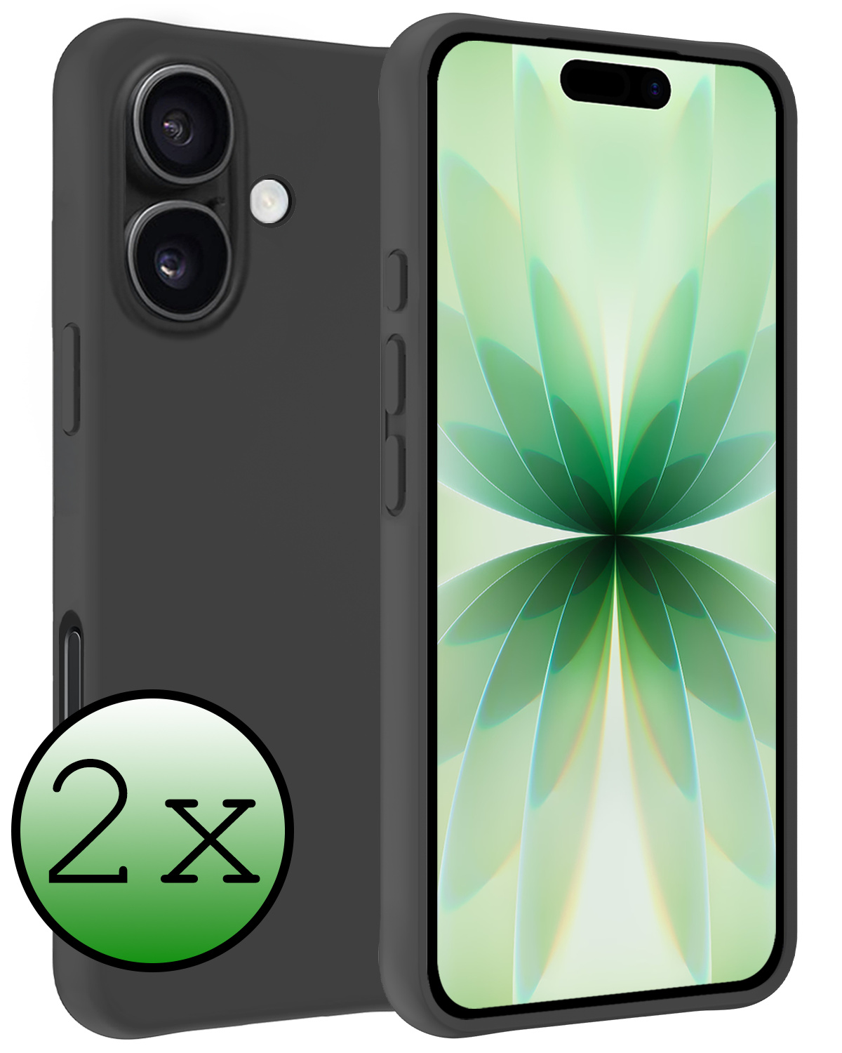 BASEY. BASEY. iPhone 17 Hoesje Siliconen - Zwart - 2 PACK