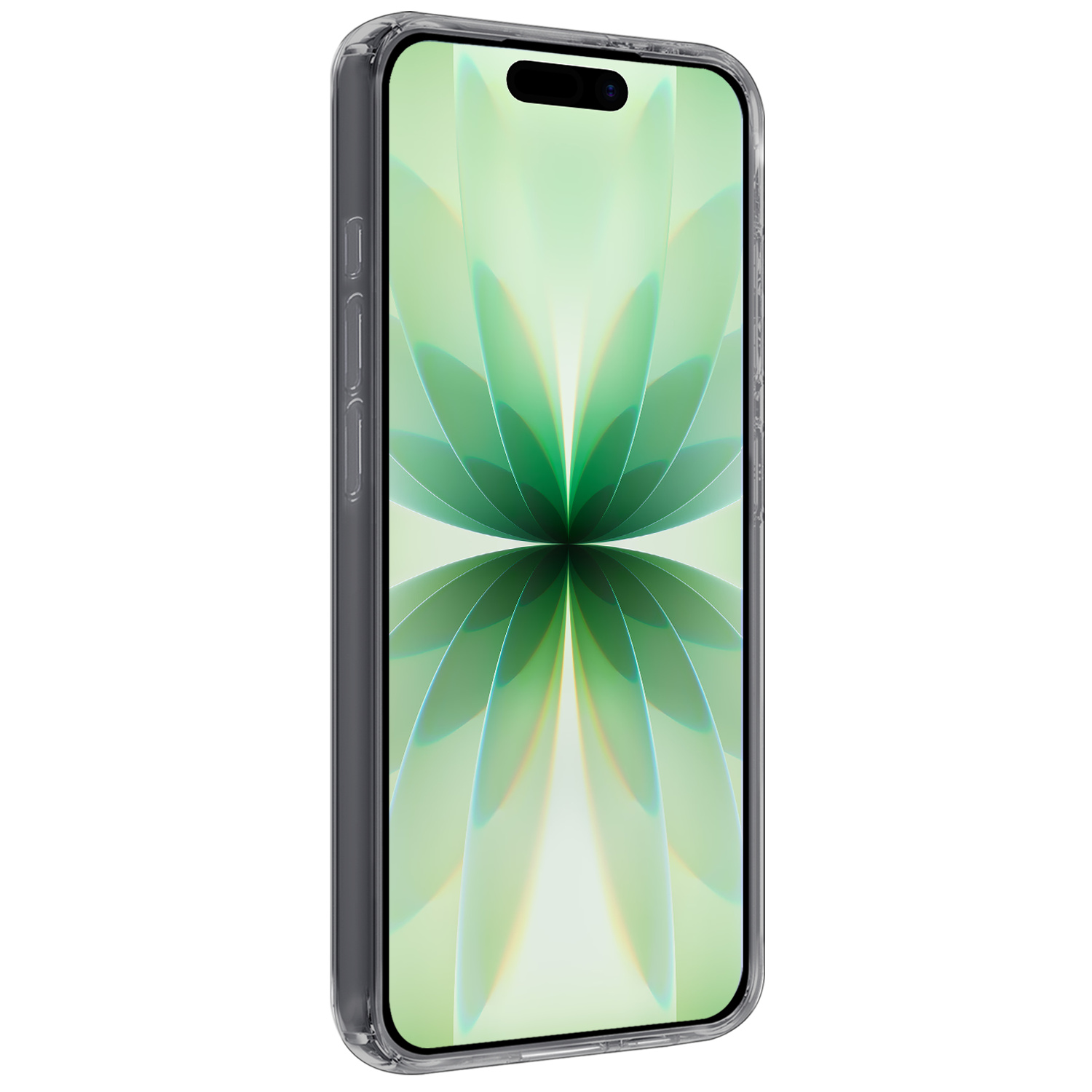 BASEY. BASEY. iPhone 17 Hoesje Siliconen Met 2x Screenprotector Met Dichte Notch - Transparant