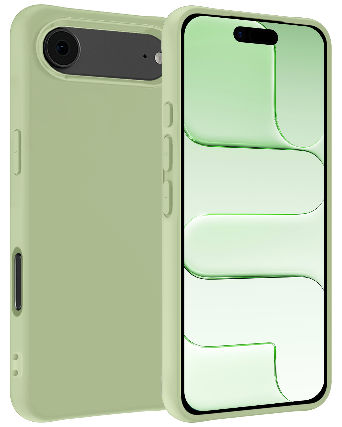 BASEY. BASEY. iPhone Air Hoesje Siliconen - Groen