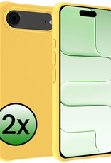 BASEY. BASEY. iPhone Air Hoesje Siliconen - Geel - 2 PACK