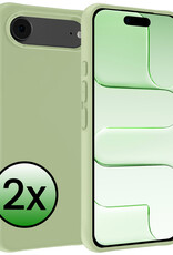 BASEY. BASEY. iPhone Air Hoesje Siliconen - Groen - 2 PACK
