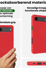 BASEY. BASEY. iPhone Air Hoesje Siliconen - Rood - 2 PACK