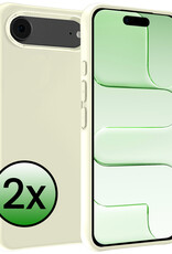 BASEY. BASEY. iPhone Air Hoesje Siliconen - Wit - 2 PACK