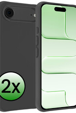 BASEY. BASEY. iPhone Air Hoesje Siliconen - Zwart - 2 PACK