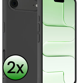 BASEY. BASEY. iPhone Air Hoesje Siliconen - Zwart - 2 PACK