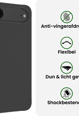 BASEY. BASEY. iPhone Air Hoesje Siliconen - Zwart - 2 PACK