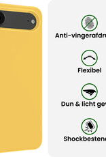 BASEY. BASEY. iPhone Air Hoesje Siliconen Met Screenprotector Met Dichte Notch - Geel