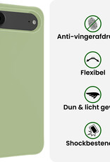 BASEY. BASEY. iPhone Air Hoesje Siliconen Met Screenprotector Met Dichte Notch - Groen
