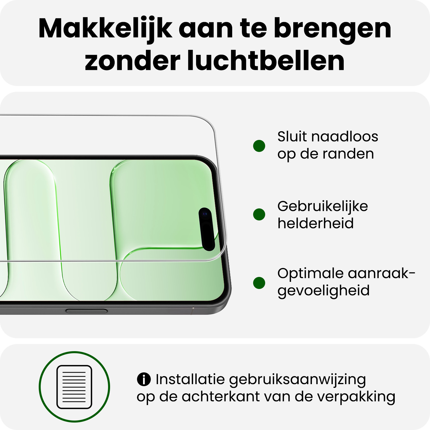 BASEY. BASEY. iPhone Air Hoesje Siliconen Met Screenprotector Met Dichte Notch - Transparant