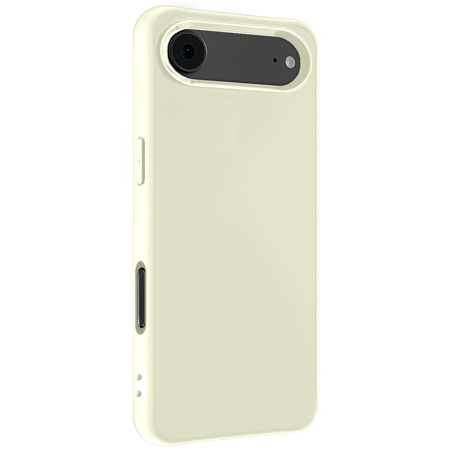 BASEY. BASEY. iPhone Air Hoesje Siliconen Met 2x Screenprotector Met Dichte Notch - Wit