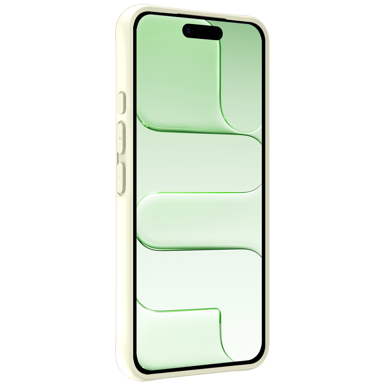 BASEY. BASEY. iPhone Air Hoesje Siliconen Met 2x Screenprotector Met Dichte Notch - Wit