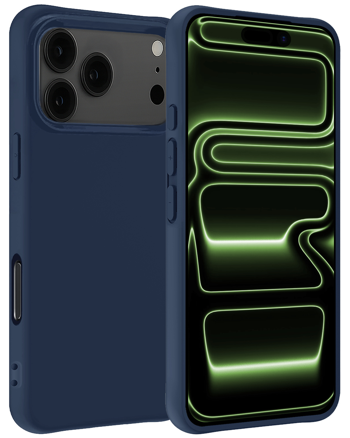 BASEY. BASEY. iPhone 17 Pro Hoesje Siliconen - Donkerblauw