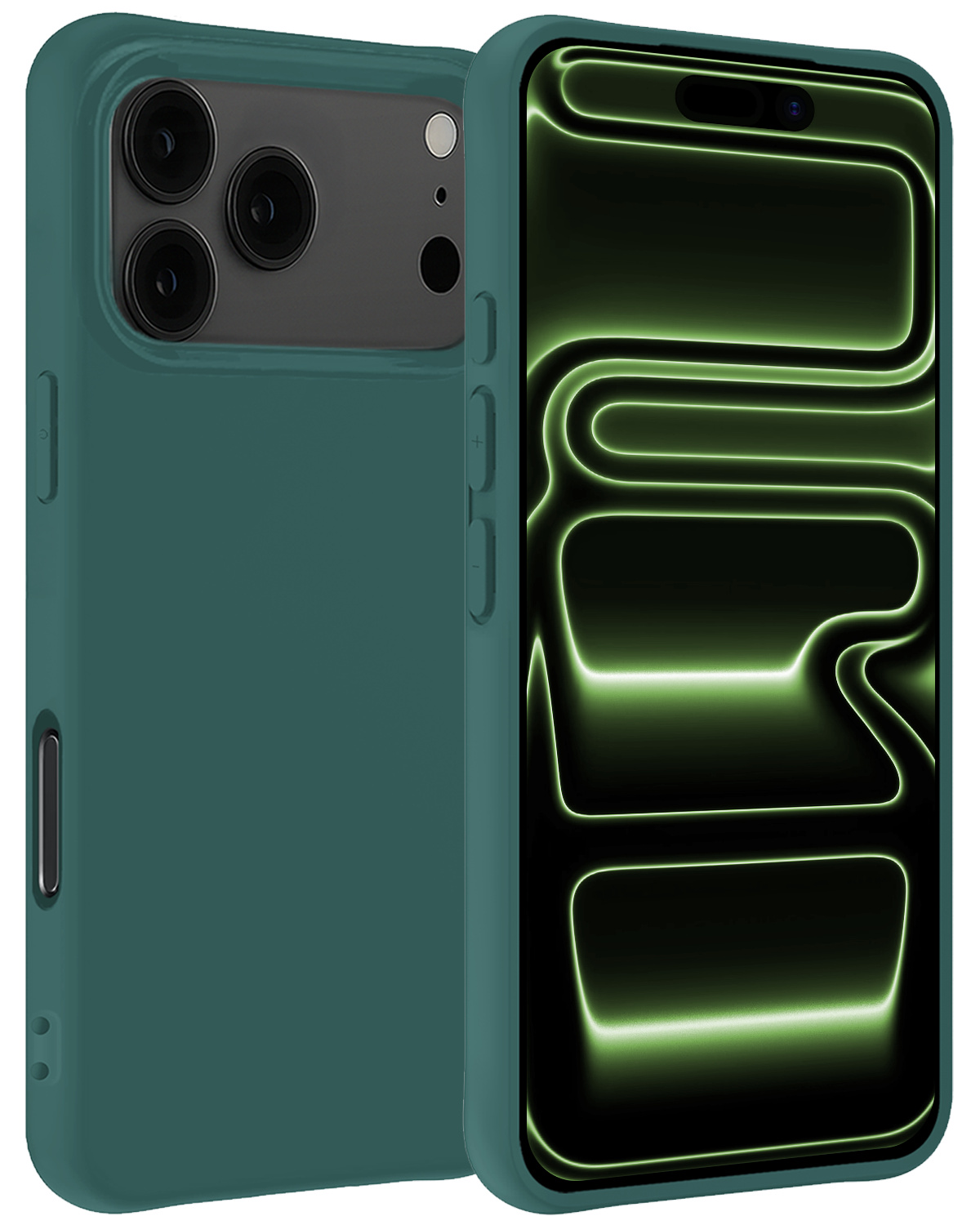 BASEY. BASEY. iPhone 17 Pro Hoesje Siliconen - Donkergroen