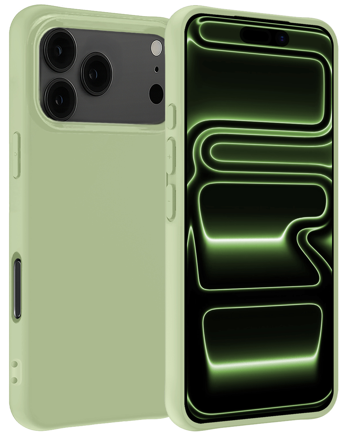 BASEY. BASEY. iPhone 17 Pro Hoesje Siliconen - Groen
