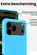 BASEY. BASEY. iPhone 17 Pro Hoesje Siliconen - Lichtblauw