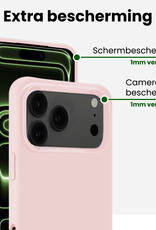 BASEY. BASEY. iPhone 17 Pro Hoesje Siliconen - Lichtroze