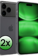 BASEY. BASEY. iPhone 17 Pro Hoesje Siliconen - Transparant - 2 PACK