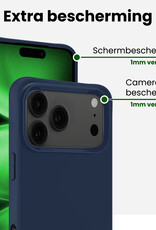 BASEY. BASEY. iPhone 17 Pro Max Hoesje Siliconen - Donkerblauw