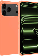 BASEY. BASEY. iPhone 17 Pro Max Hoesje Siliconen - Perzik