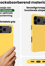 BASEY. BASEY. iPhone 17 Pro Max Hoesje Siliconen - Geel - 2 PACK