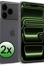 BASEY. BASEY. iPhone 17 Pro Max Hoesje Siliconen - Transparant - 2 PACK