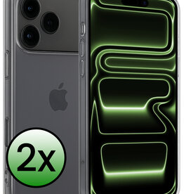 BASEY. BASEY. iPhone 17 Pro Max Hoesje Siliconen - Transparant - 2 PACK