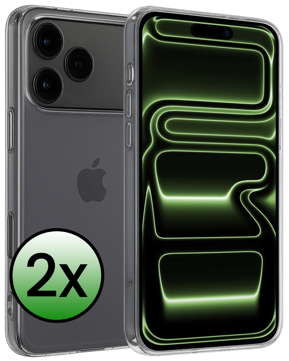 BASEY. BASEY. iPhone 17 Pro Max Hoesje Siliconen - Transparant - 2 PACK