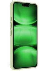BASEY. BASEY. iPhone 17 Pro Max Hoesje Siliconen Met Screenprotector Met Dichte Notch - Groen